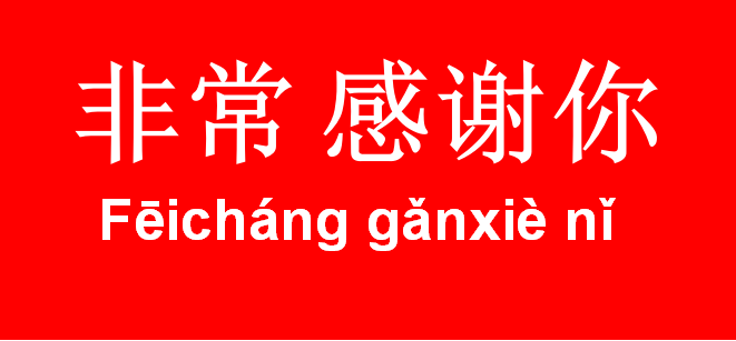 Feichang ganxie ni
