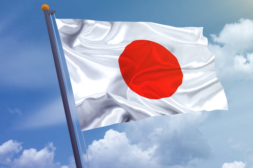 bandera de japón